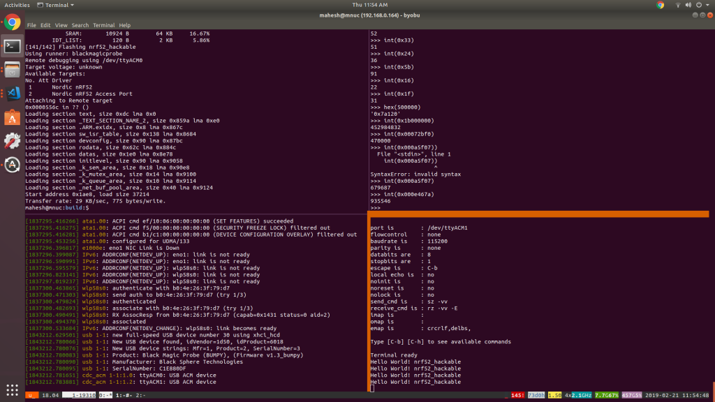 Getting Started with Zephyr RTOS on Nordic nRF52832 hackaBLE 3